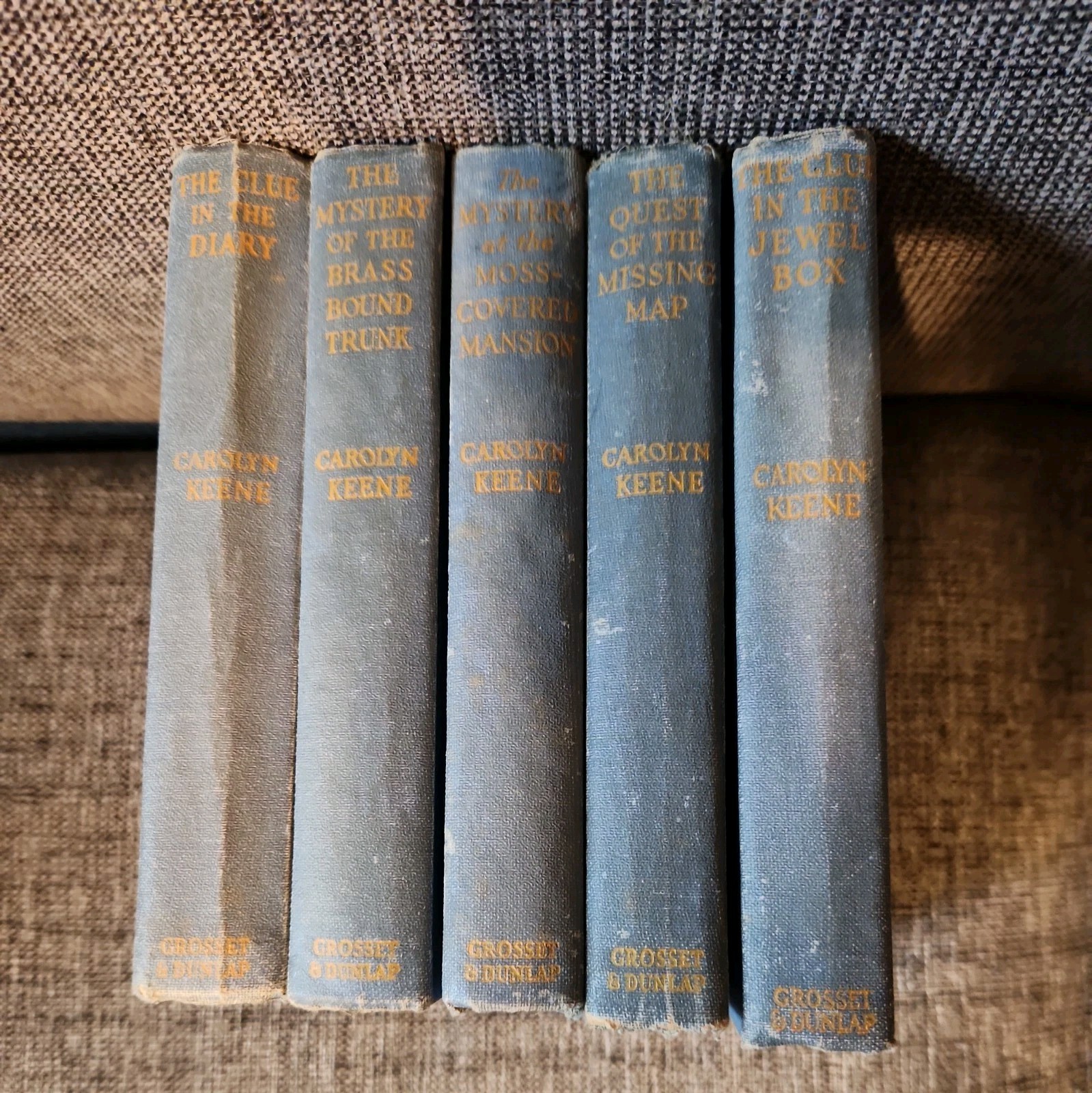 Vintage Nancy Drew Books Mixed Lot of 5 Hardcover Mystery 1930&rsquo;s and 1940&rsquo;s