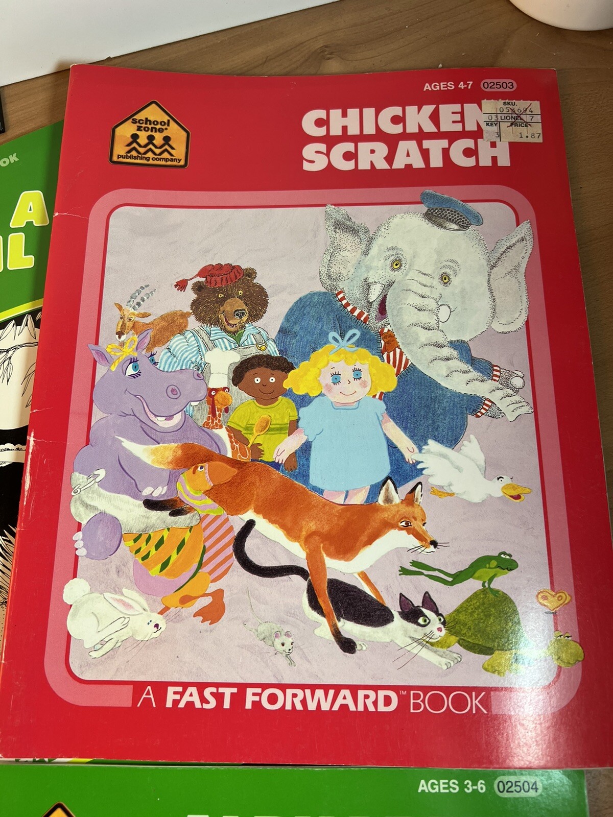 Collection of 3 1986 School Zone Publishing Company Workbooks Ages 3-8