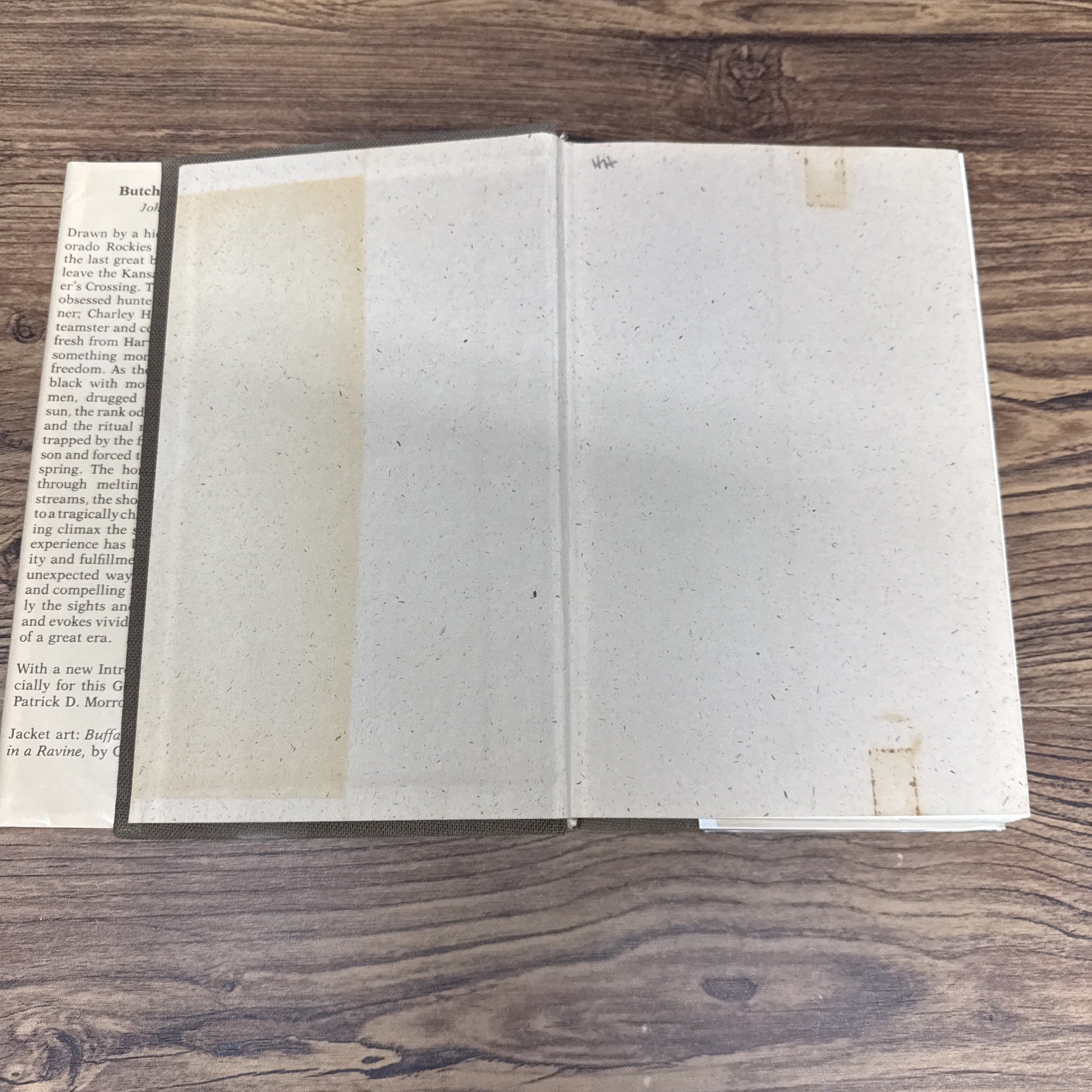 Butcher&rsquo;s Crossing by John Williams ~ Gregg 1978 First Printing EX-LIB WATER DMG