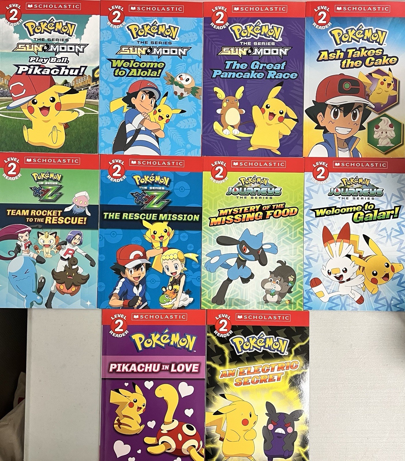 Pokemon Reader Collection 10 Level 2 Readers New No Box