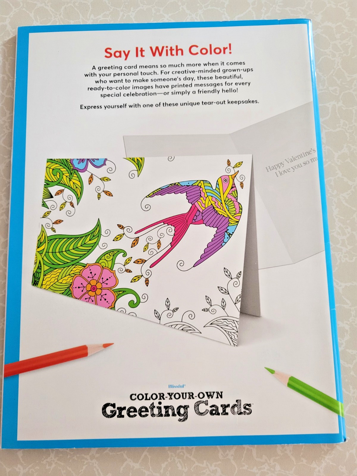 COLOR YOUR OWN GREETING CARDS Create 27 Fun & Festive Cards – Children & Adult