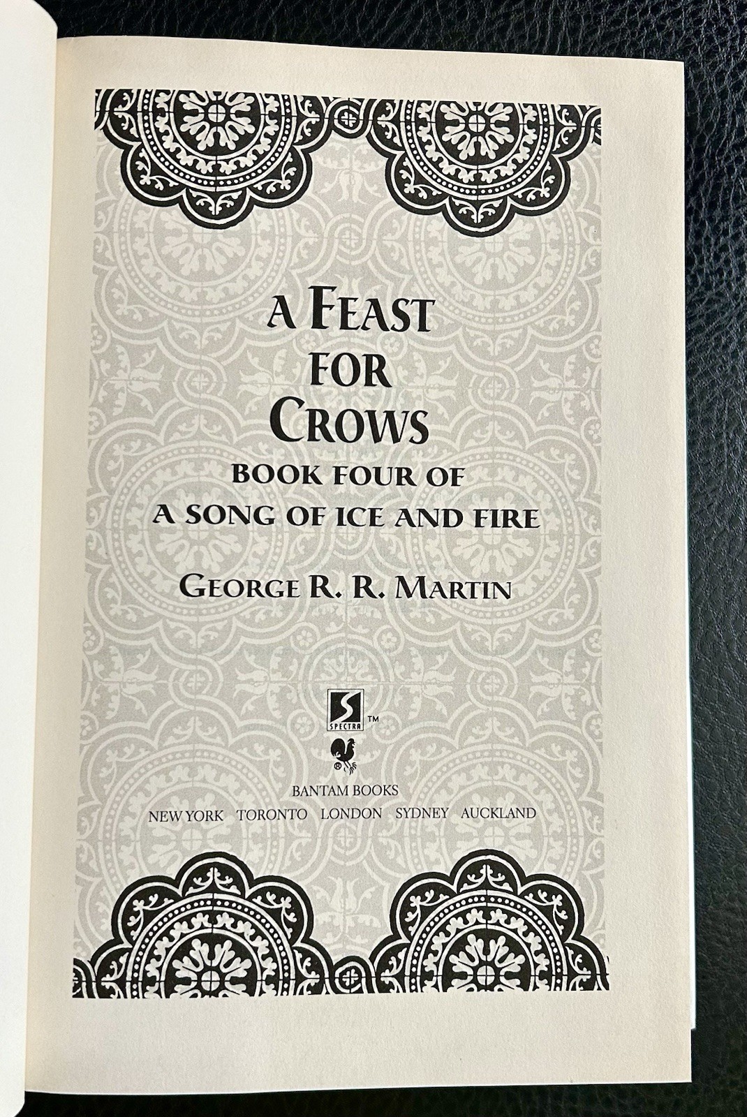 A Feast for Crows George R R Martin Book Club Edition BCE Game Of Thrones 2005