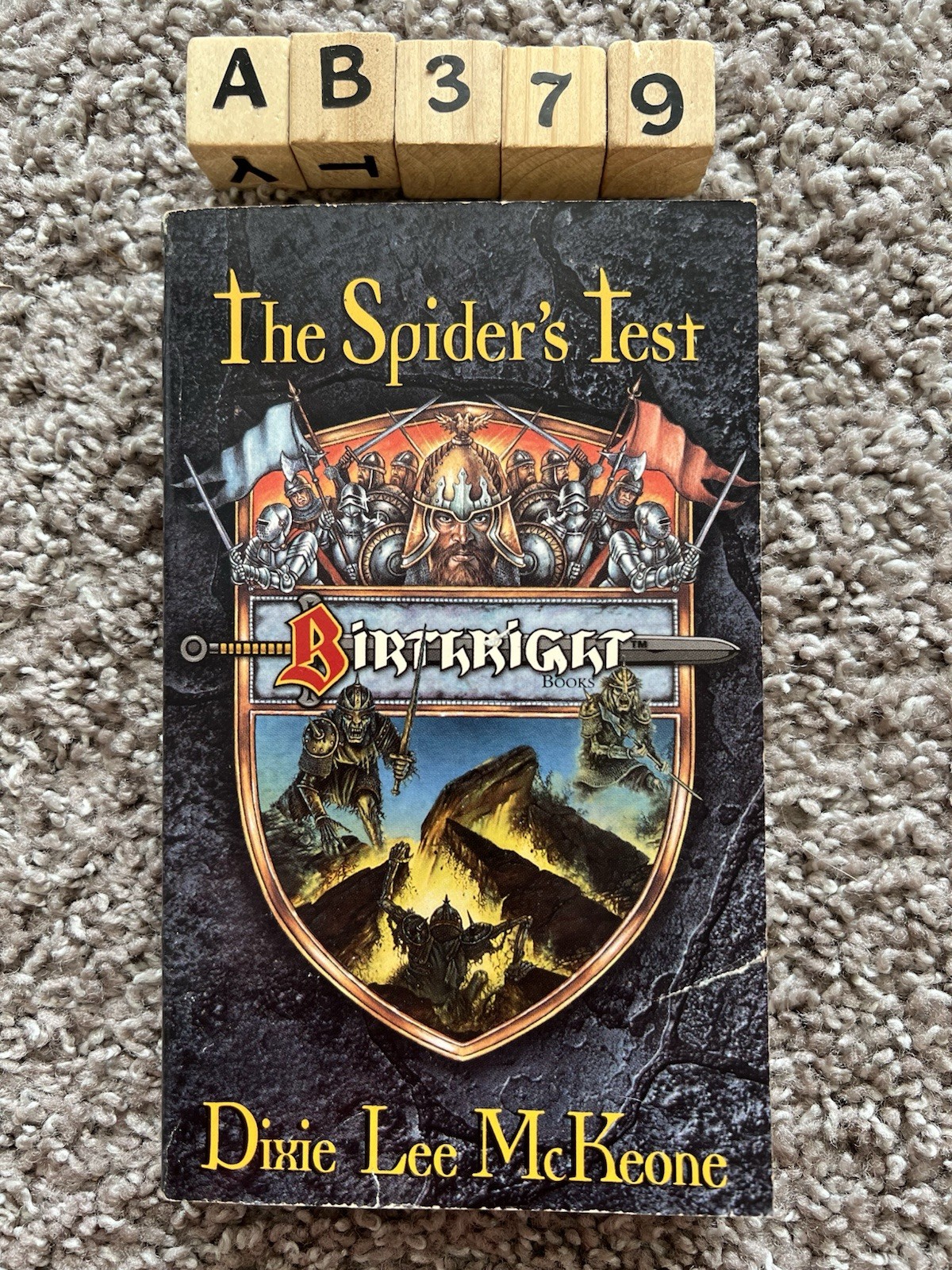 The Spider&rsquo;s Test by Dixie Lee McKeone (TSR, 1996) First Vintage Fantasy MMPB