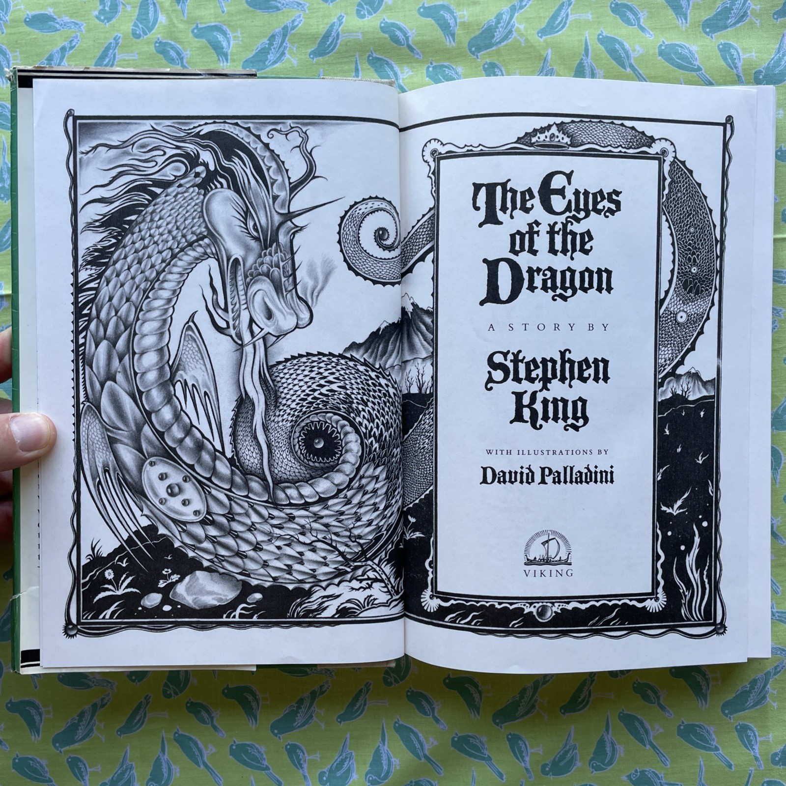 The Eyes of the Dragon by Stephen King (1987 1st/1st Viking HCDJ Illustrated)