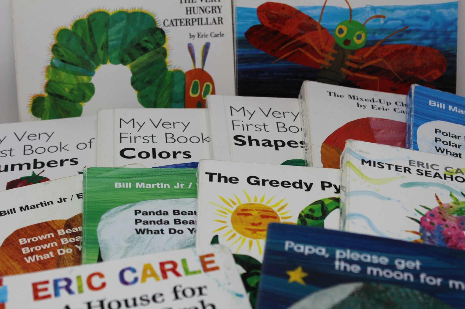 Lot of 10 Eric Carle Board Books for Children&rsquo;s/ Kids/ Toddler *Random Mix*