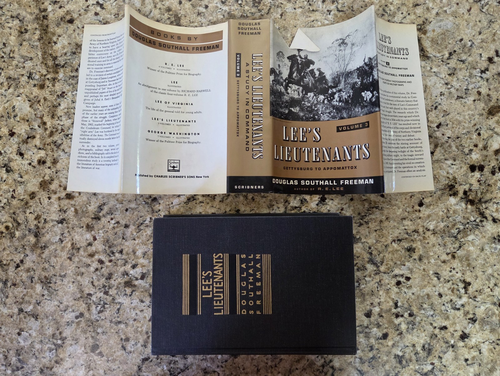 Lee&rsquo;s Lieutenants Douglas Southall Freeman 3 Volume Set Civil War Robert E Lee