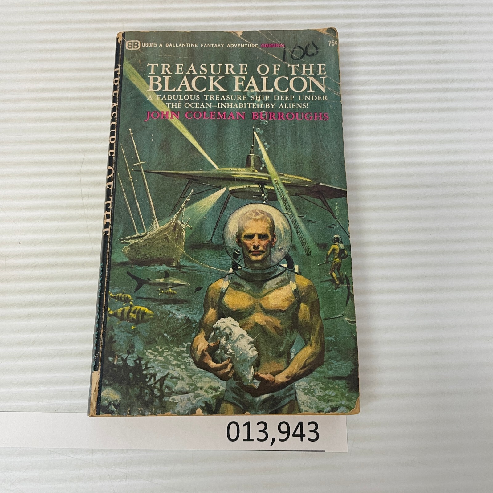 Treasure Of The Black Falcon Science Fiction Paperback by John Coleman Burroughs