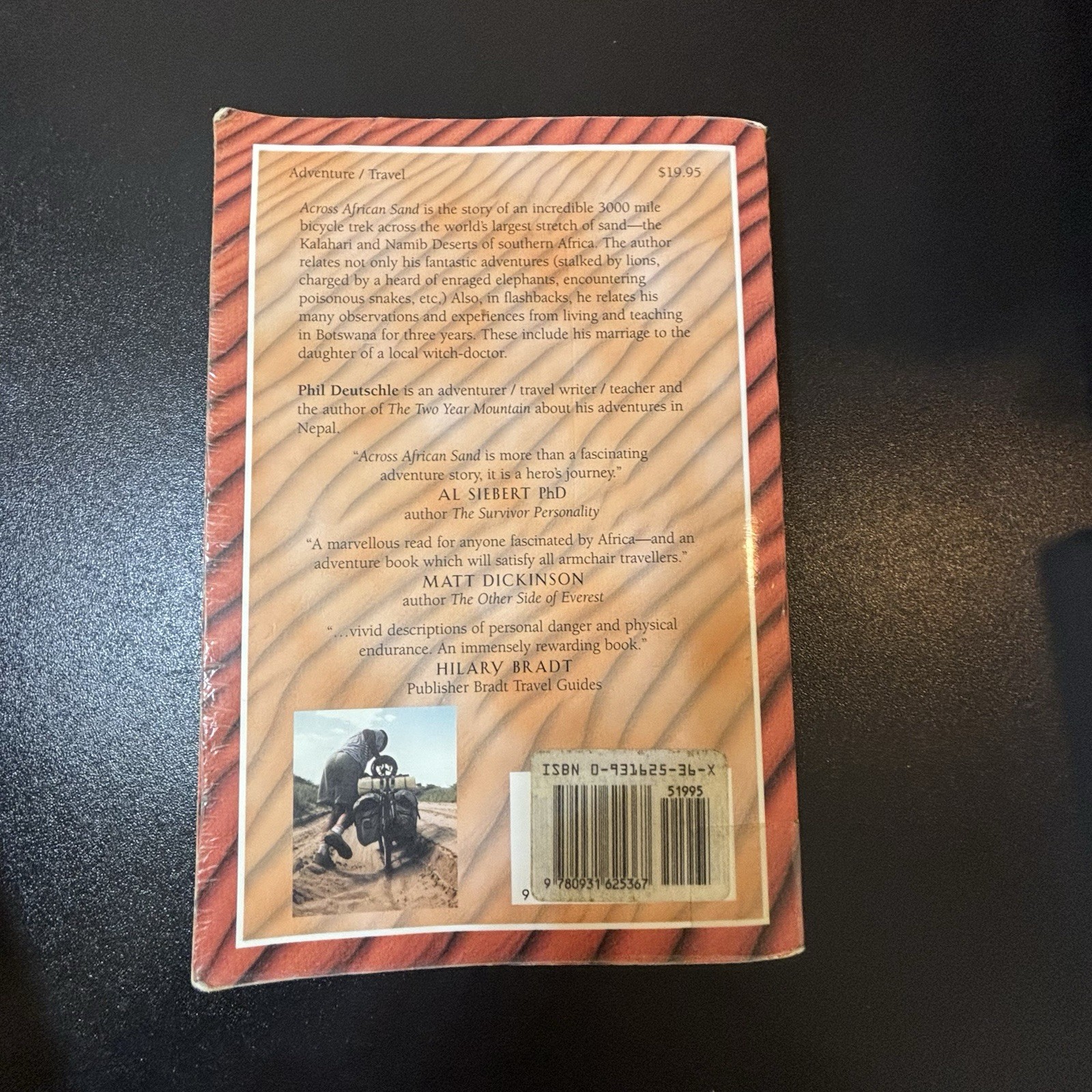 Vintage 2000 Across African Sand by Phil Deutschle (1st Ed PB Ex‑Library)