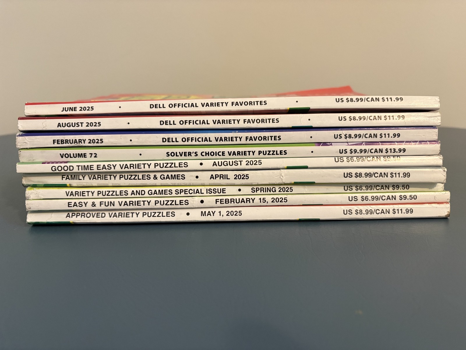 Lot of 9 Penny Press and Dell Variety Puzzle Books