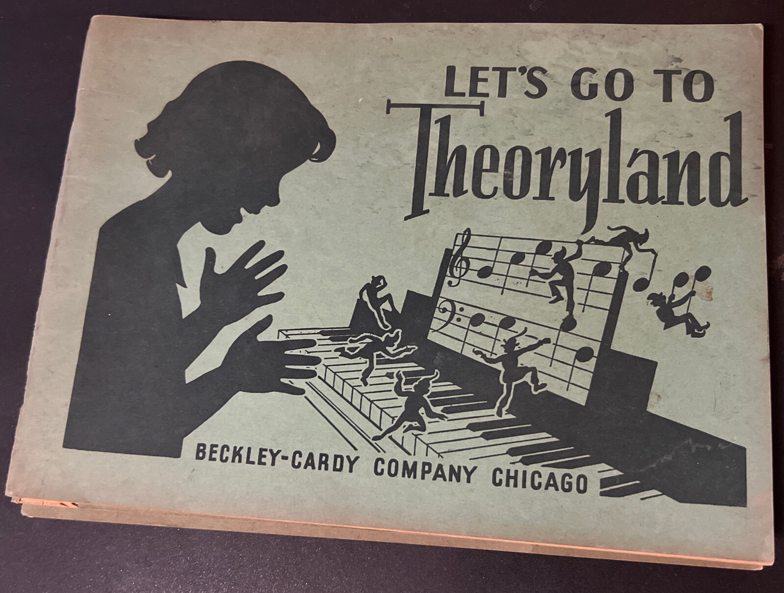 Let&rsquo;s Go To Theoryland Beckley Cardy Co. Chicago VTG Childrens Music Theory Book