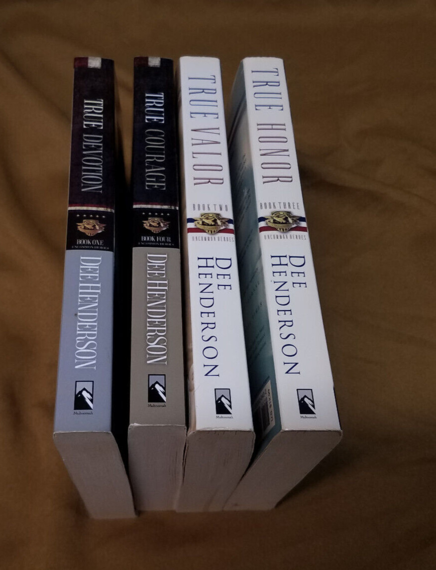 Lot 4 inspirational mystery books BY Dee Henderson series: UNCOMMON HEROES