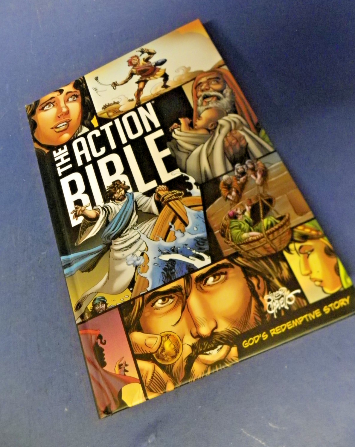 The Action Bible: God&rsquo;s Redemptive Story Graphic Novel Hardcover 1st Edition NEW