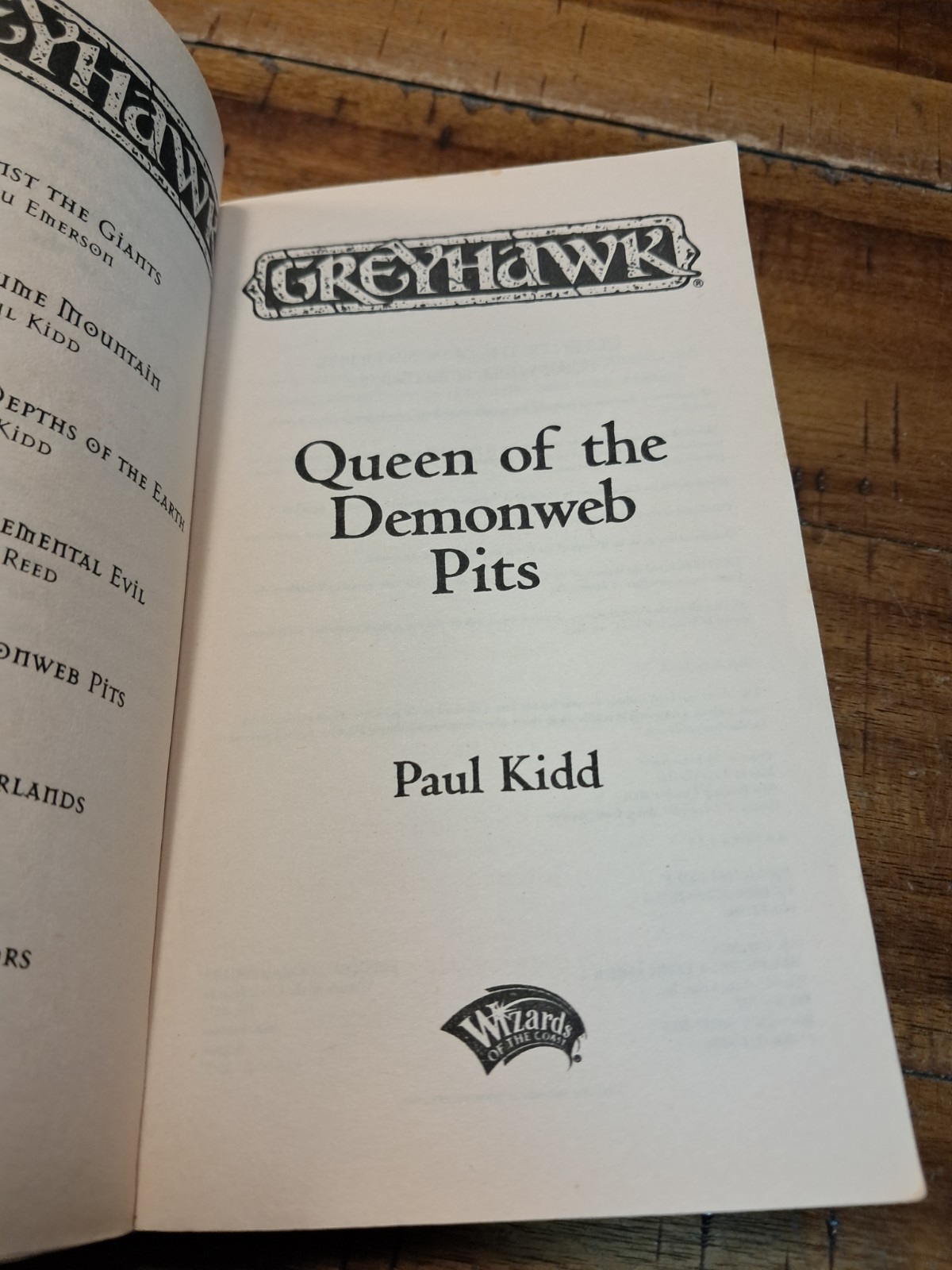 Queen of the Demonweb Pits by Paul Kidd Greyhawk Wizards of the Coast Paperback