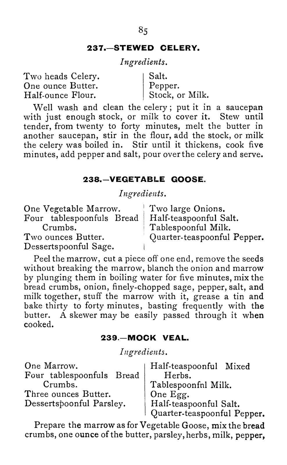 1895 Mrs. Wilkinson&rsquo;s cookery Vintage Cook Book 172 Pages