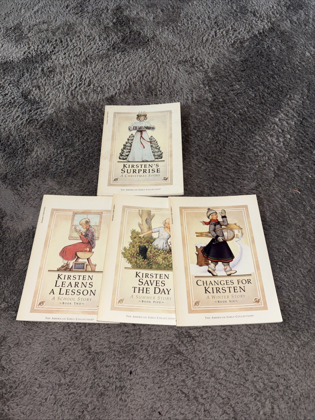 Pleasant Company Kirsten Lot Of 4 Books Used Vintage American Girl Doll Xmas