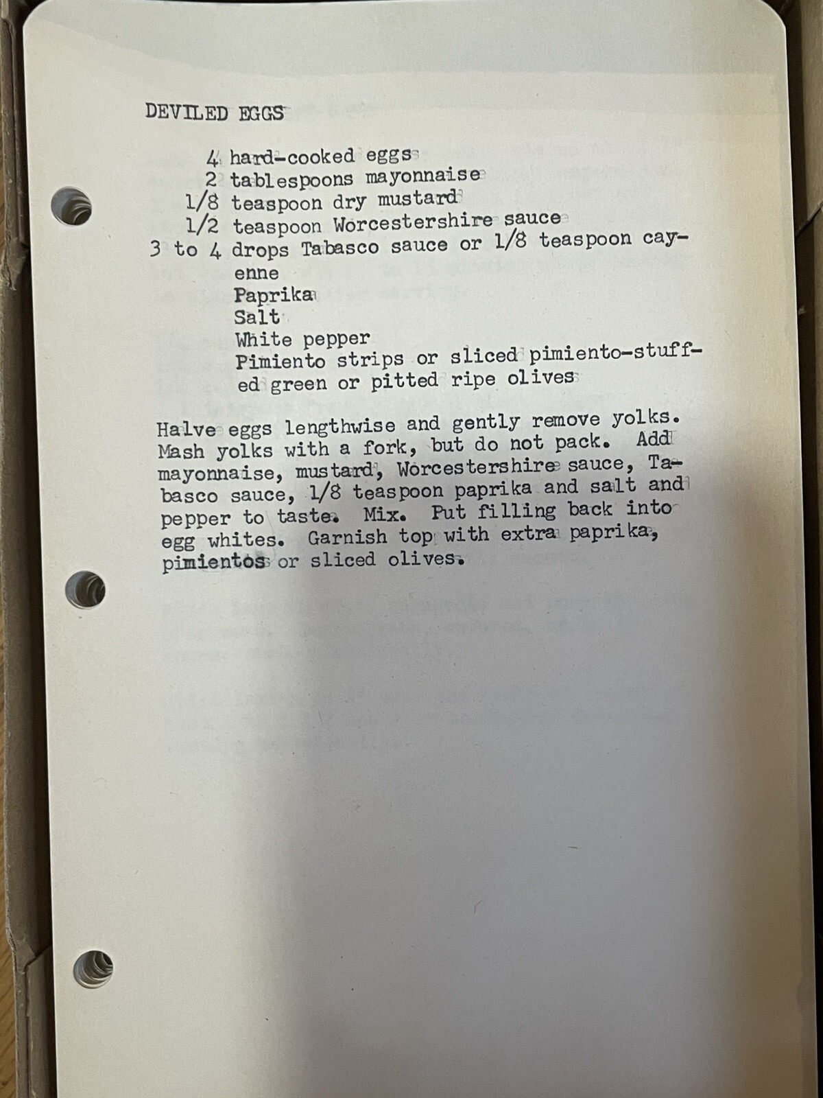 6 Boxes Of Typed Various Recipes Approximately 2500 Pages.
