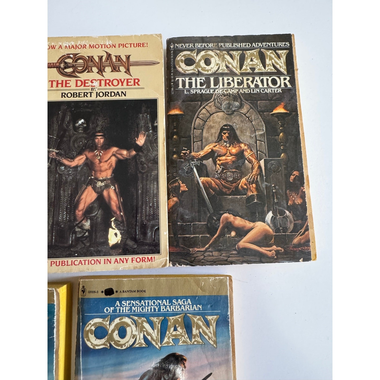 Conan The Barbarian Book lot of 5 Robert Jordan + List in Description