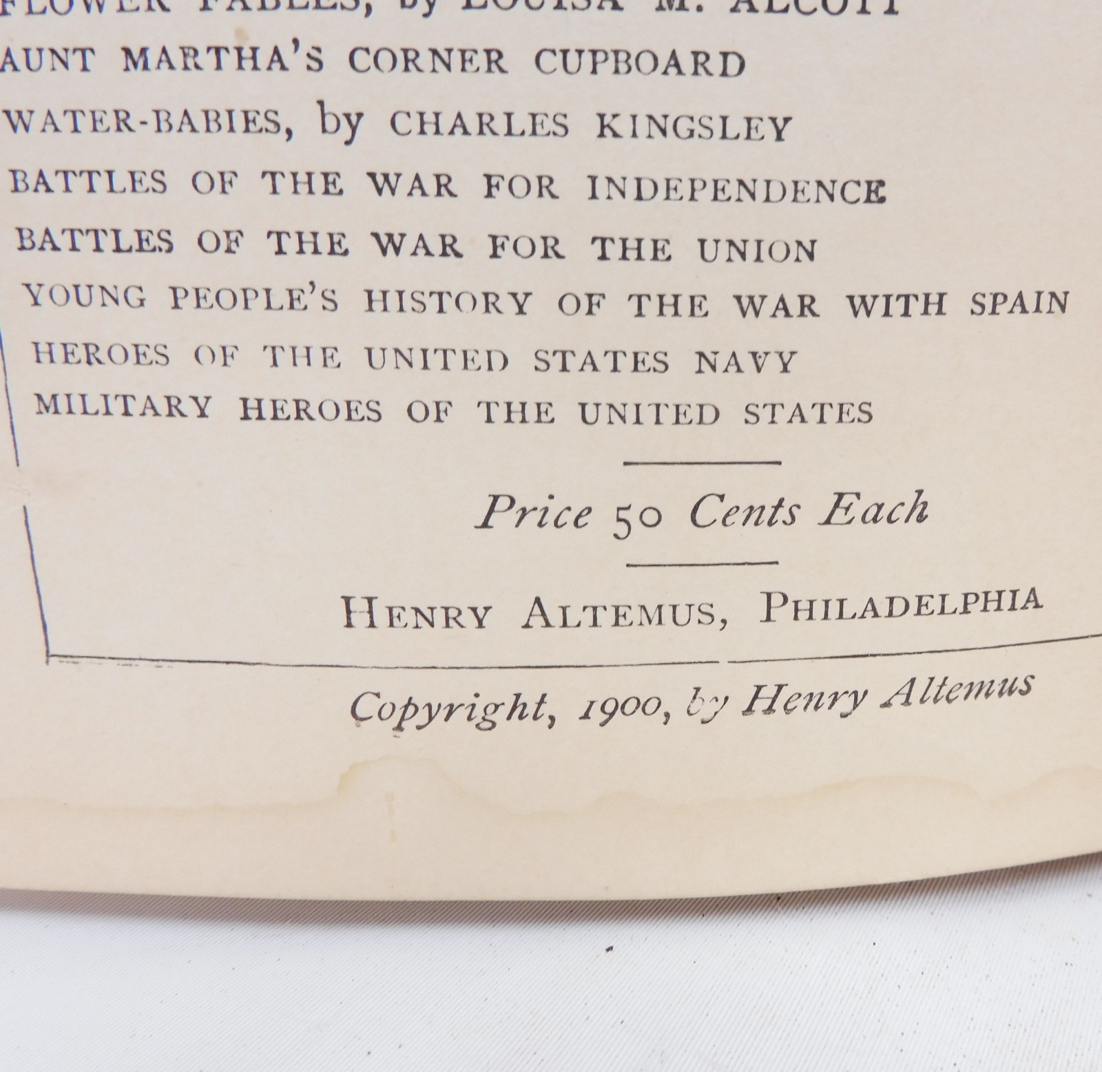 Antique Young People&rsquo;s History Of The Spanish War 1900 Prescott Holmes Illus HC