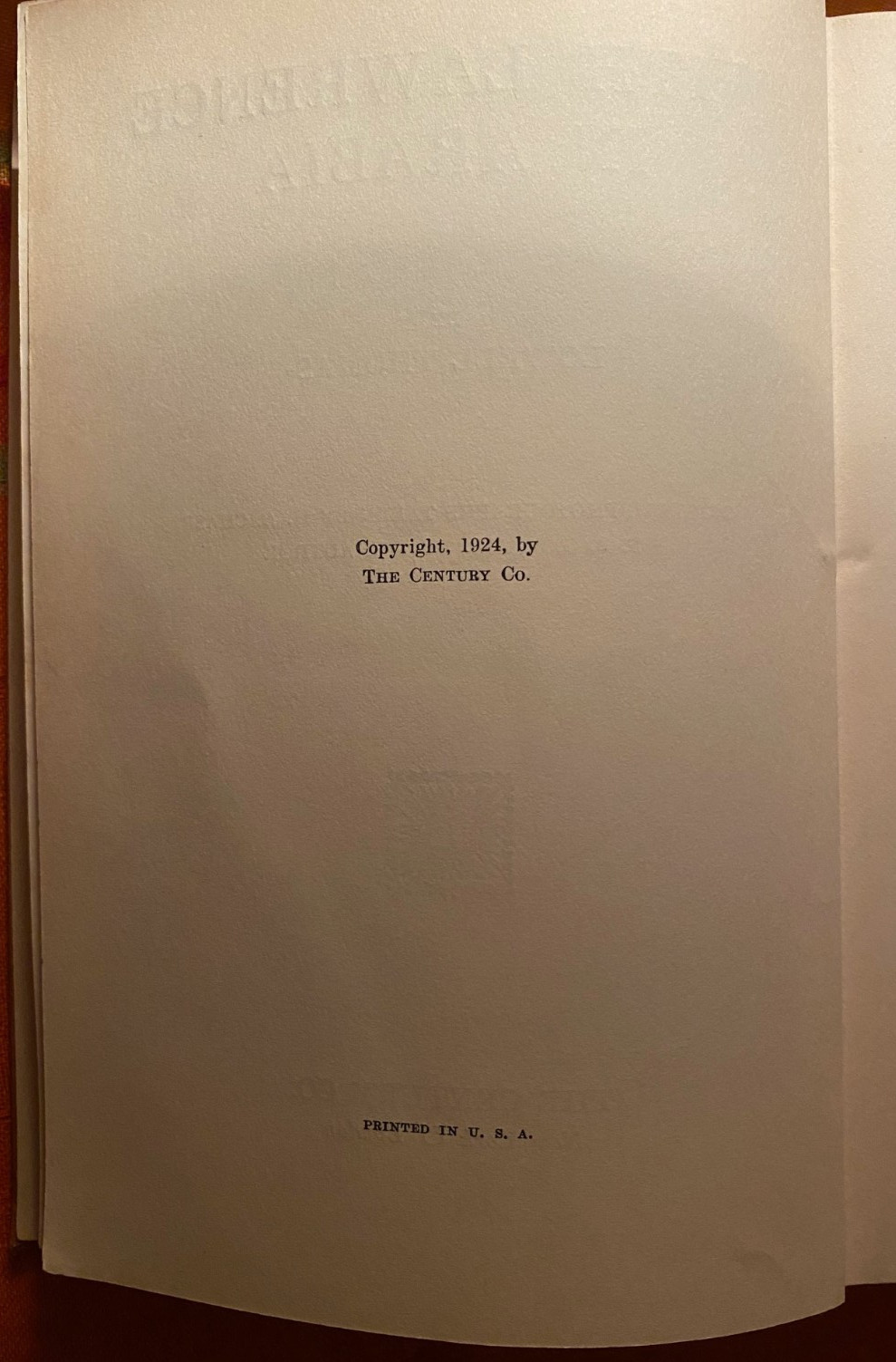 « With Lawrence in Arabia » by Lowell Thomas 1924 HC WWI Middle East Biography