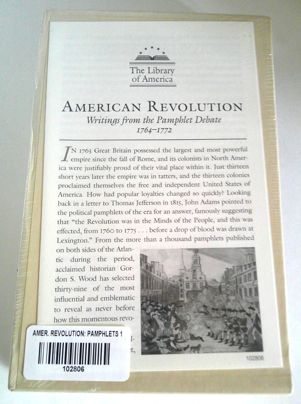 Library of America: American Revolution « Writings from Pamphlet Debate » 1764-72