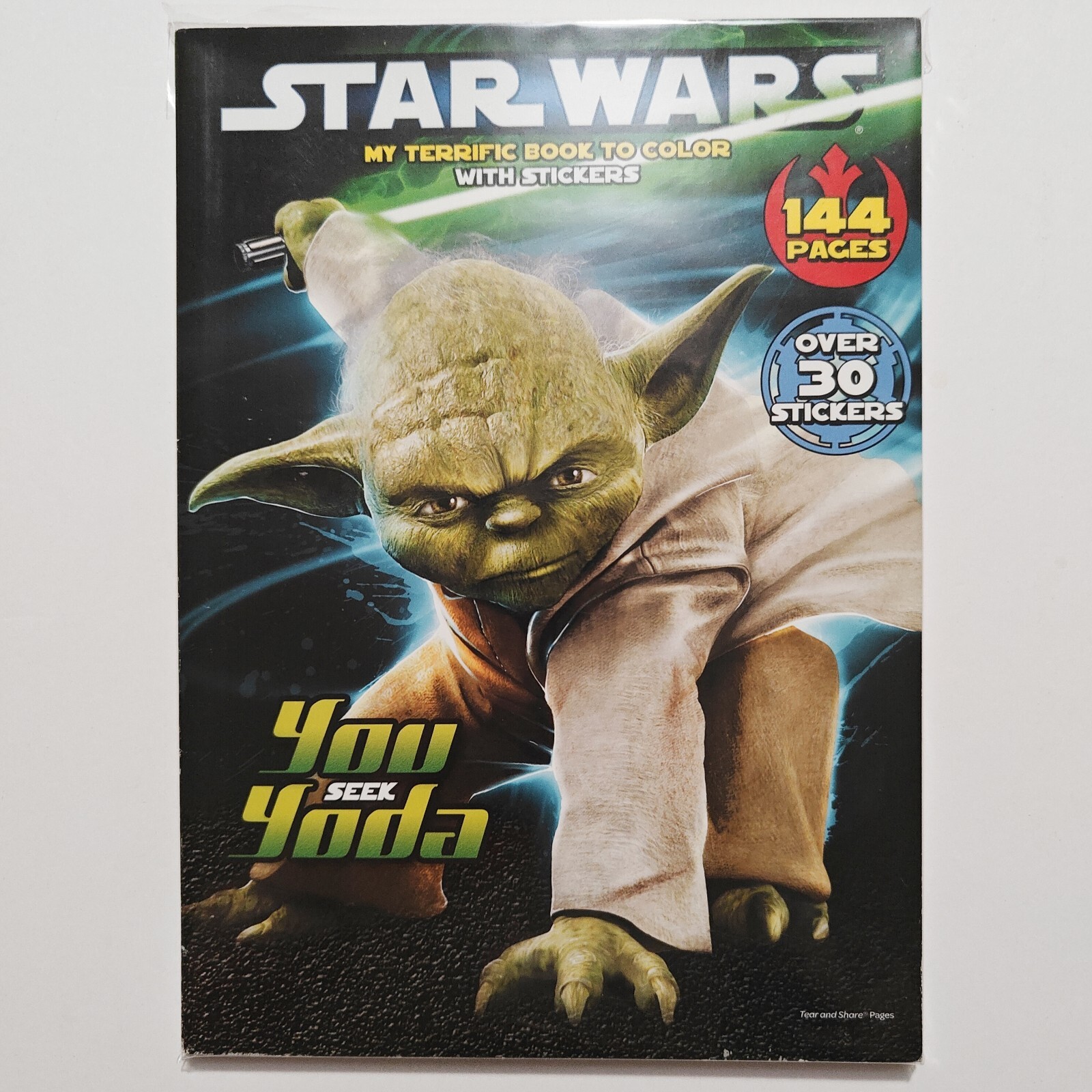Star Wars You Seek Yoda Coloring Book 144 Pages & 30 Stickers – UNUSED