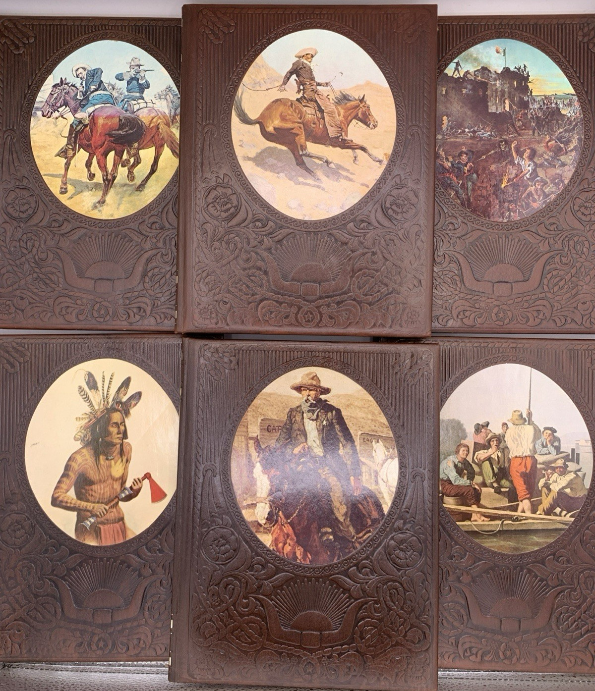 Lot of Nine of the Old West Series, 1970&rsquo;s Leather Cover, B155
