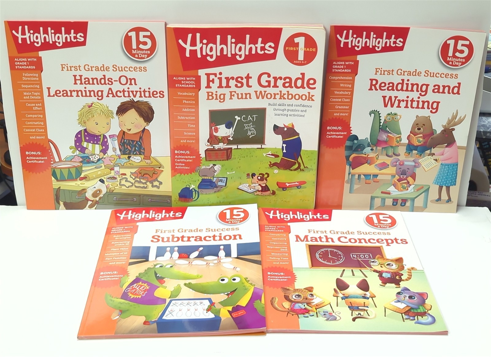 Lot 21 Highlights Children&rsquo;s 15 Minutes a Day Success, Workbooks, and Practice