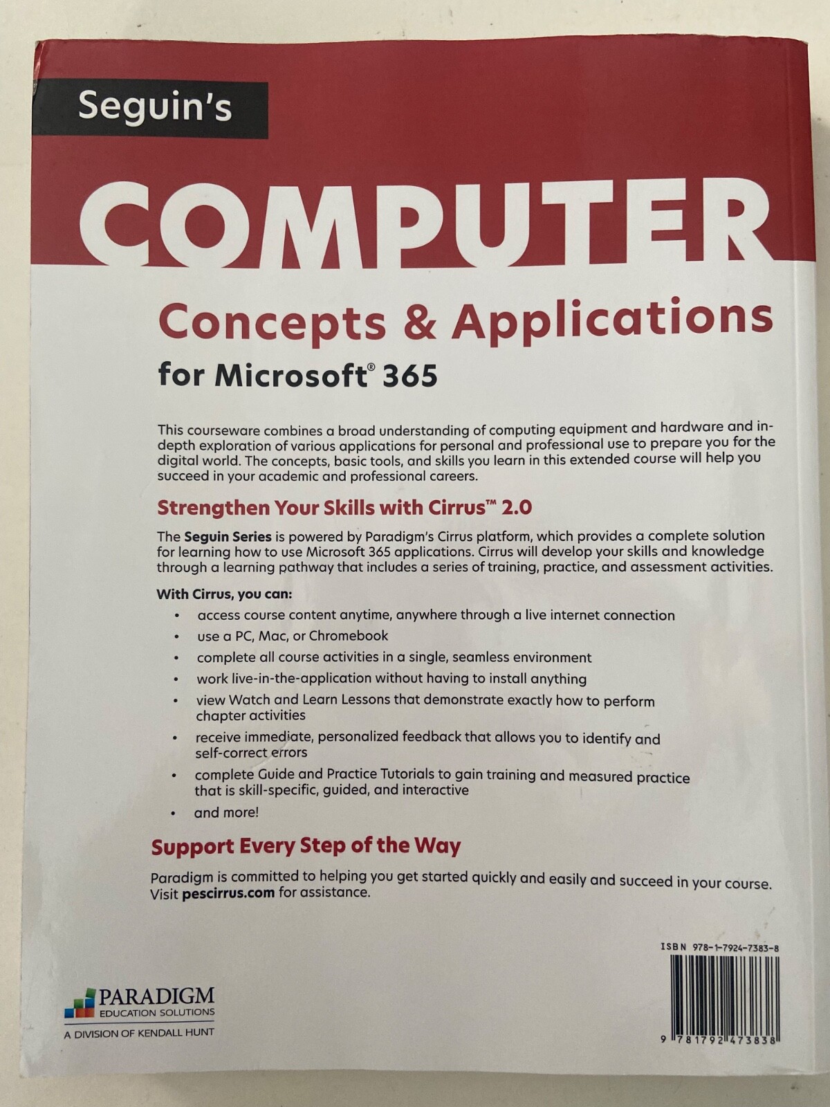 Seguin&rsquo;s Computer Concepts & Applications for Microsoft 365 (2023, Paperback)