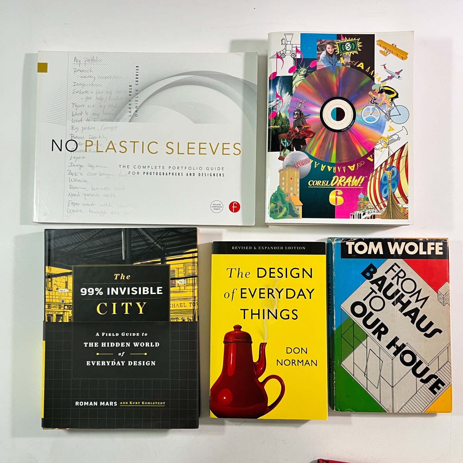 Design Photography Book Lot Don Norman Roman Mars Tom Wolfe Lighting