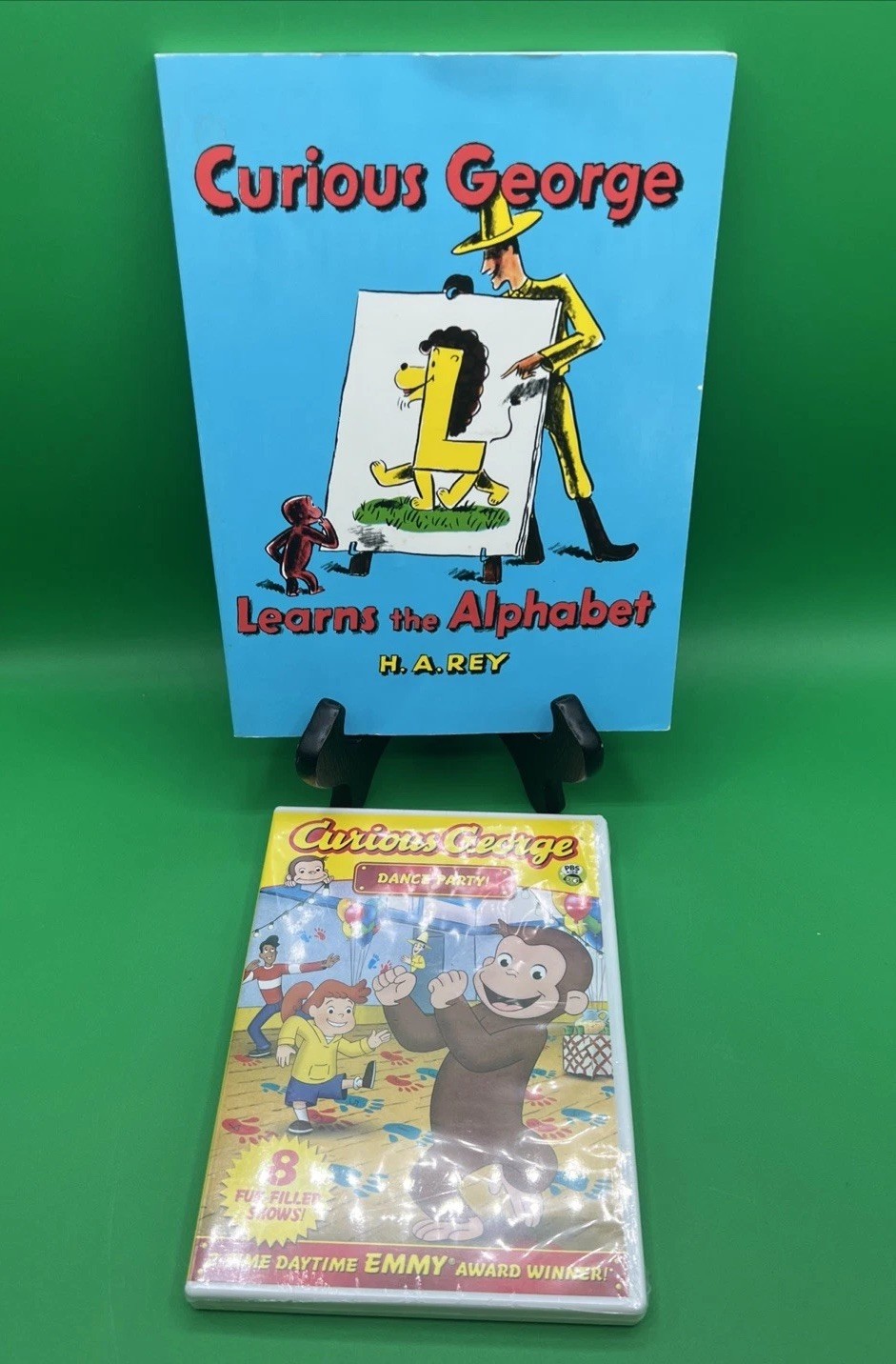 Curious George Lot: Hardcover & Paperback Books Plus Dance Party DVD NEW