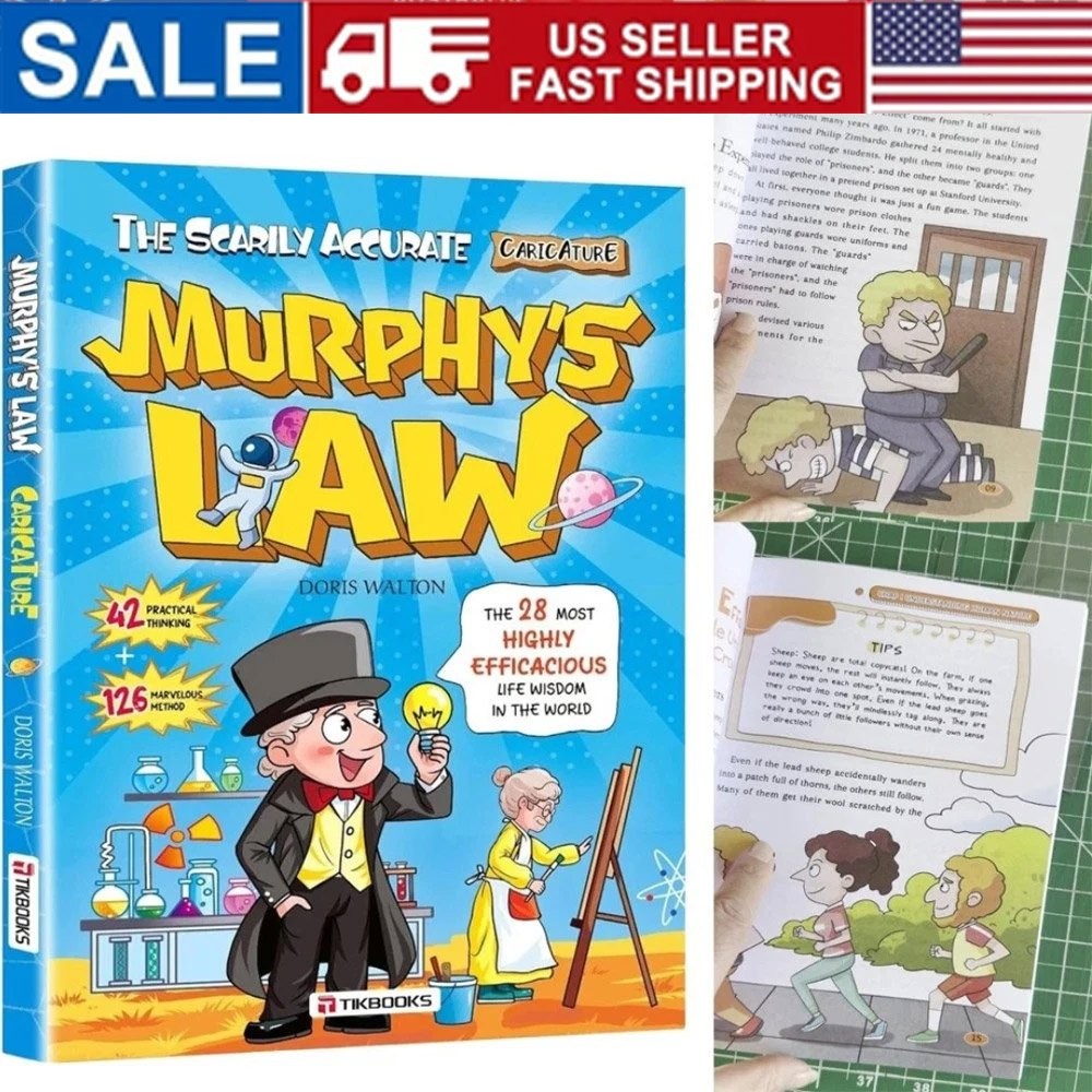 Murphy&rsquo;s Law Learning Book for Kids 8-12 with 128 Pages Paperback Illustrated OY