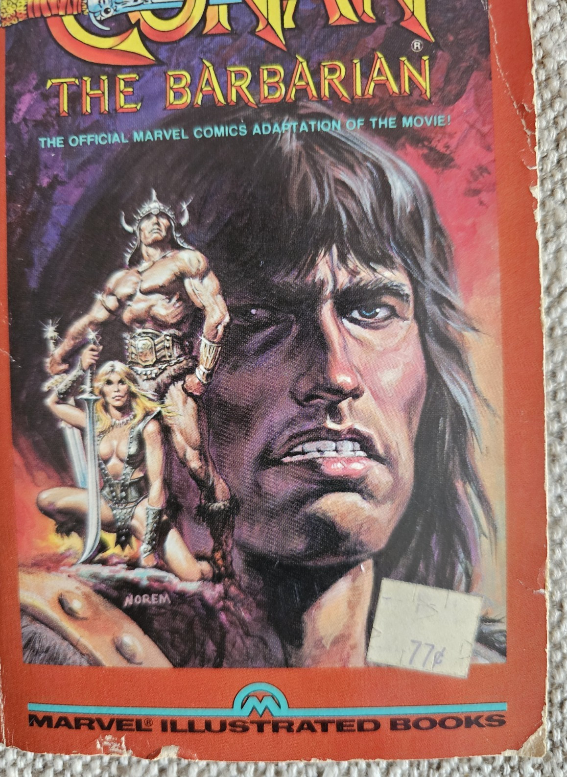 Conan The Barbarian The Official Marvel Comics Illustrated Books 1st Ed 1982