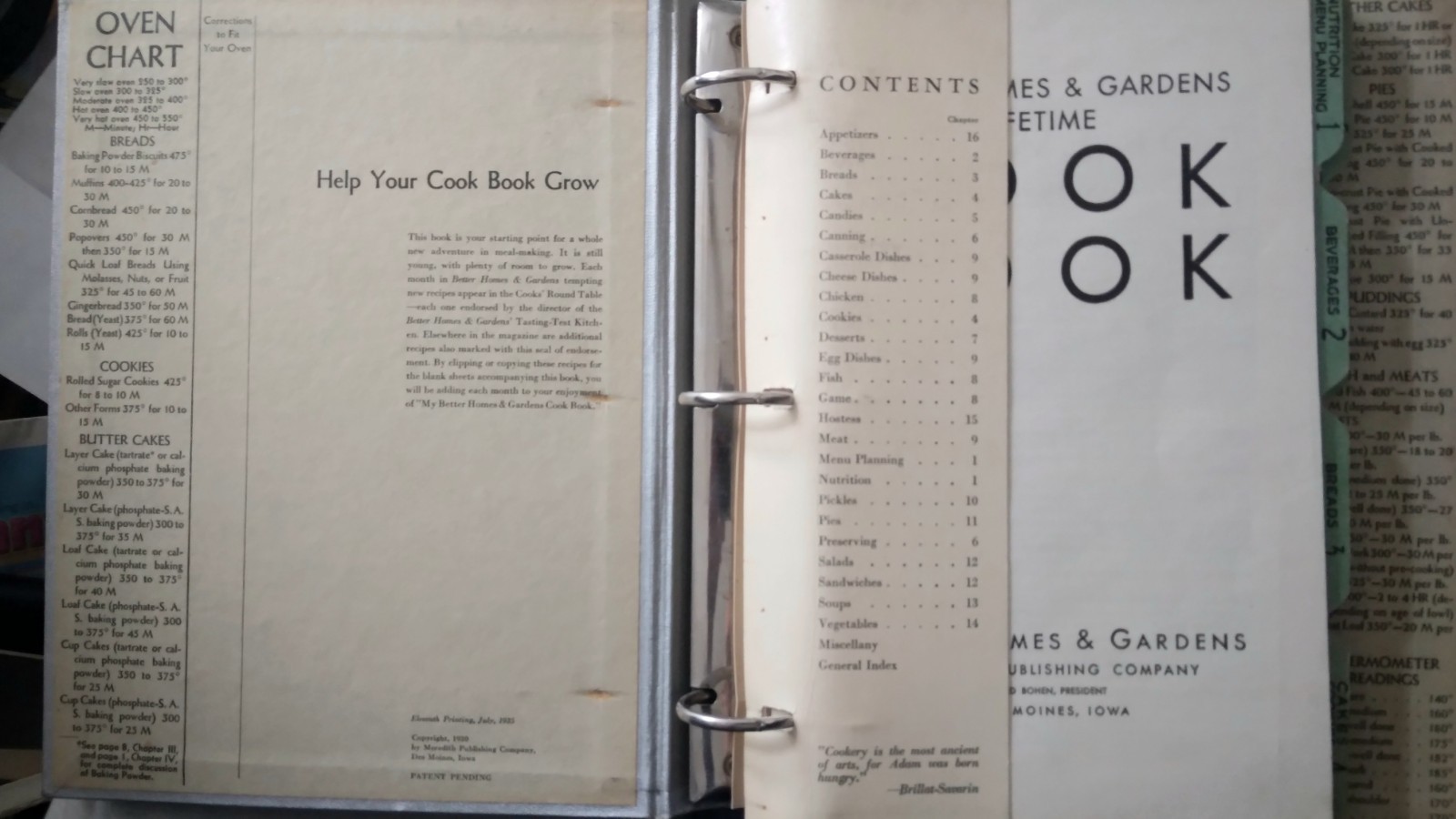 1935 VG-EX « My New Better Homes And Gardens Cook Book » – My First One Sold!