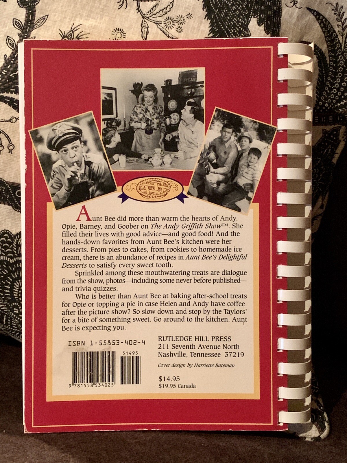 Aunt Bee&rsquo;s Delightful Desserts By Ken Beck & Jim Clark CookBook Pastry Cook Book