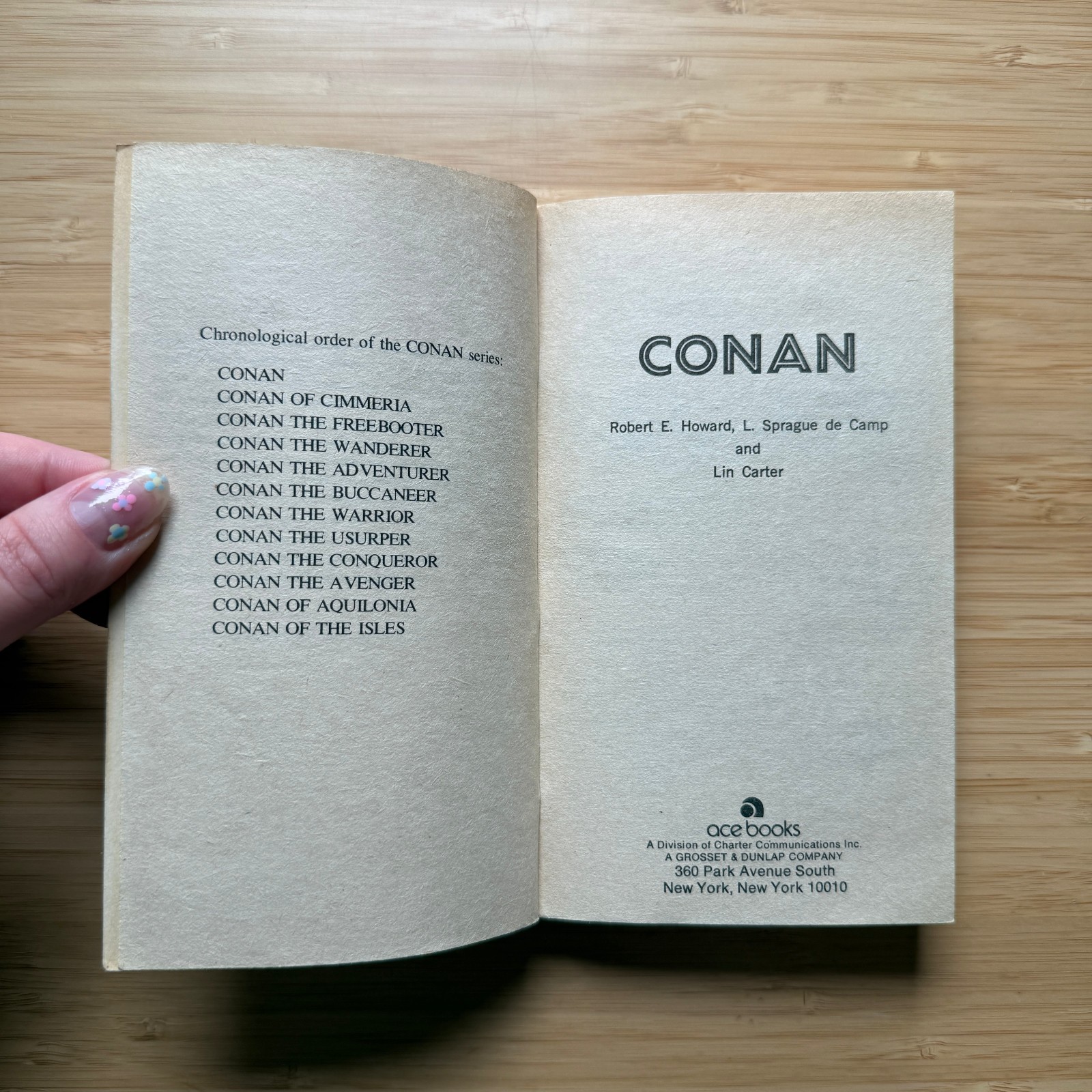 CONAN #1 Robert E. Howard 1967 Ace PB Vintage Fantasy VG