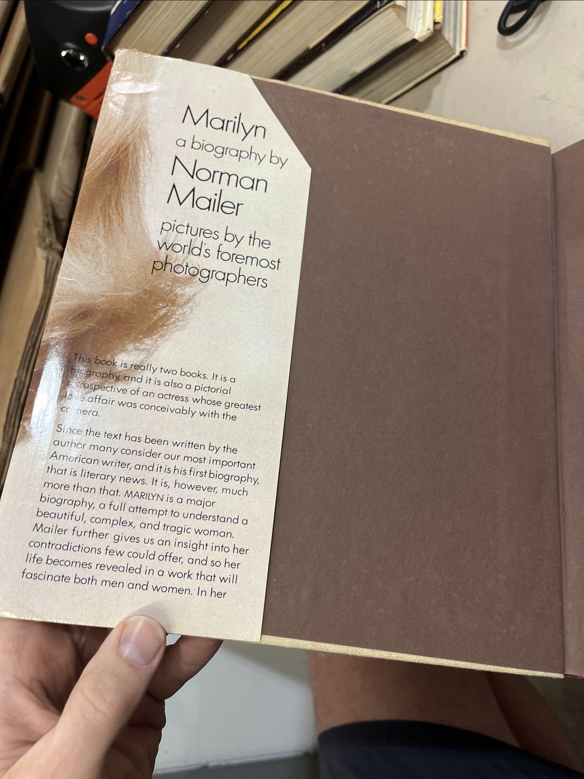 « Marilyn » A Biography By Norman Mailer Marilyn Monroe/Norma Jean First Printing