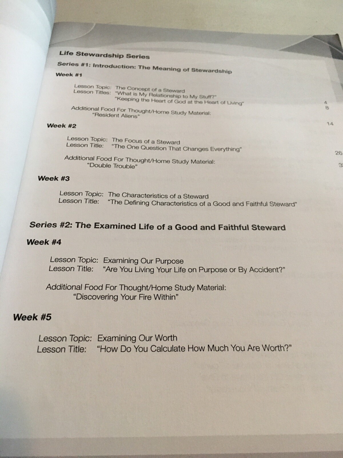 Who&rsquo;s in Charge Here? 13 Week life Stewardship Study. Study Guide. 172 Pages.