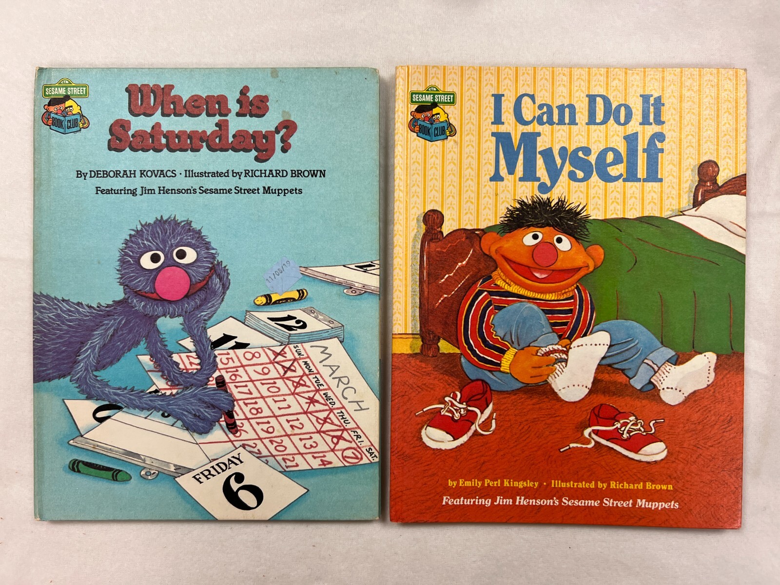 Sesame Street Book Club Books – dated 1980&rsquo;s HB – lot of 14
