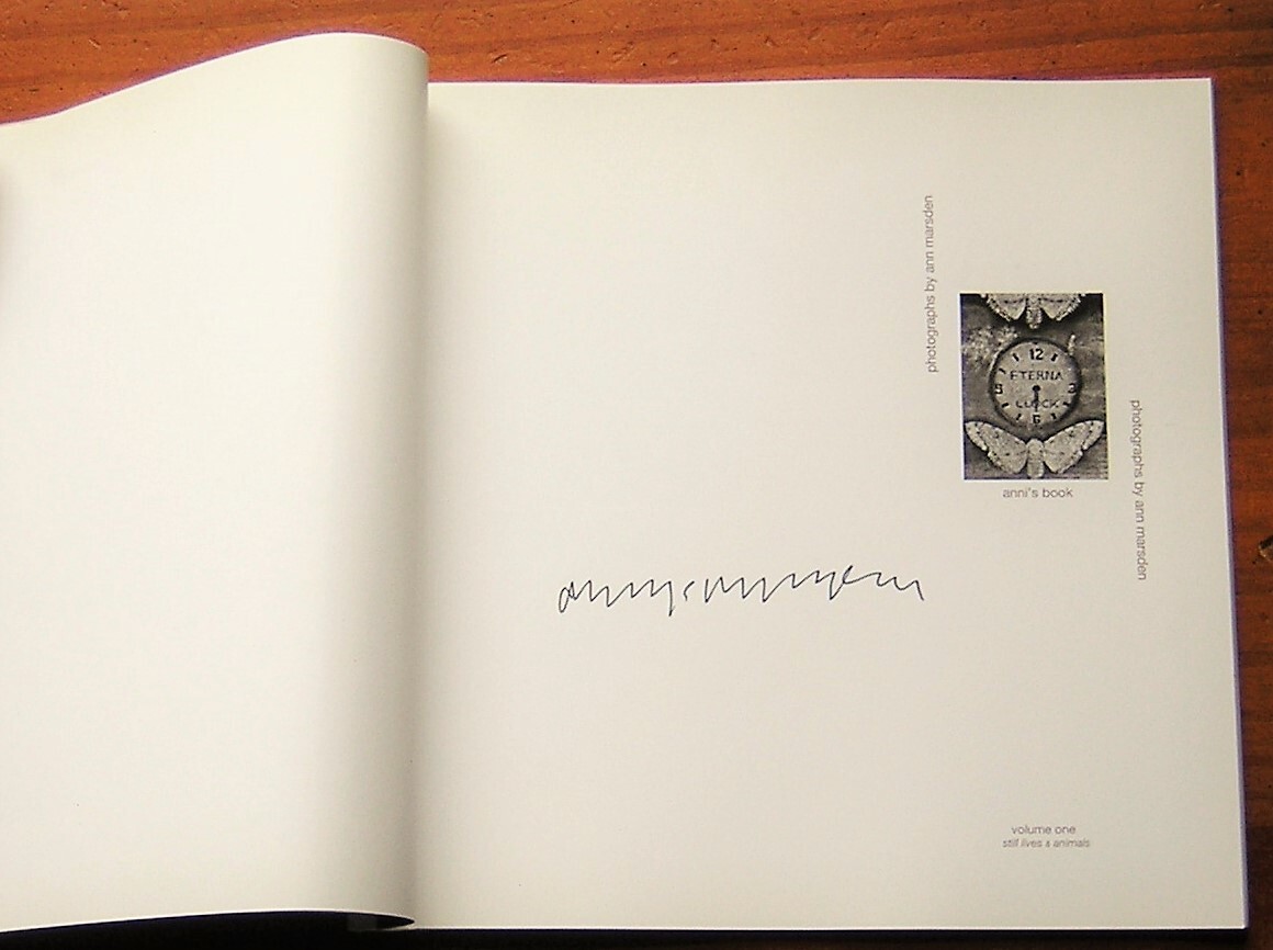 ANNI&rsquo;S BOOK Ann Marsden Photographs Signed 2011 Paperback Book + Added Photo