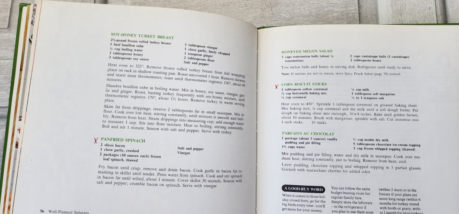 1973 Betty Crocker&rsquo;s Money-Saving Dinners hardcover cookbook 76 pages budget