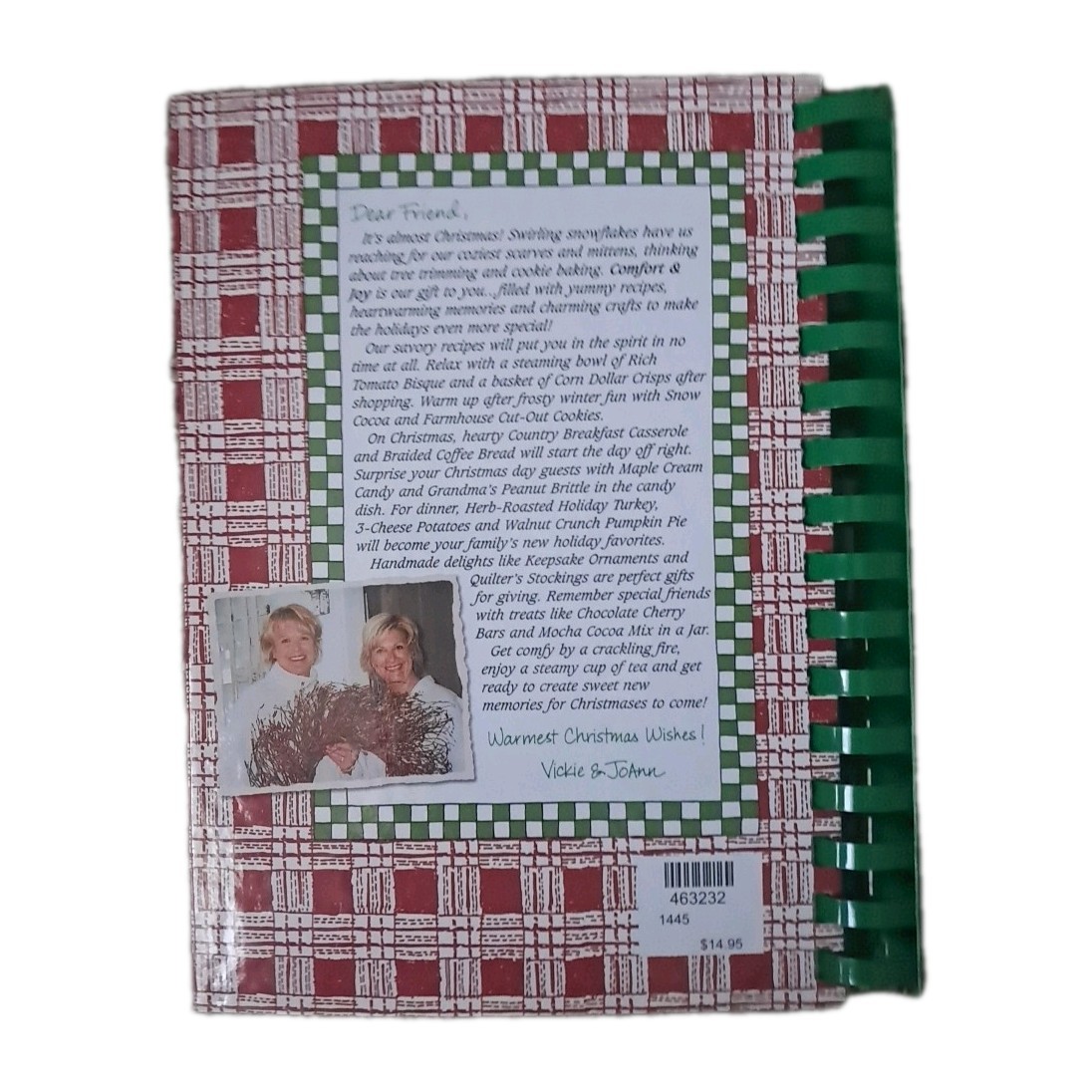 Gooseberry Patch Comfort & Joy Cozy Christmas Favorite Holiday Recipes 223 Pages