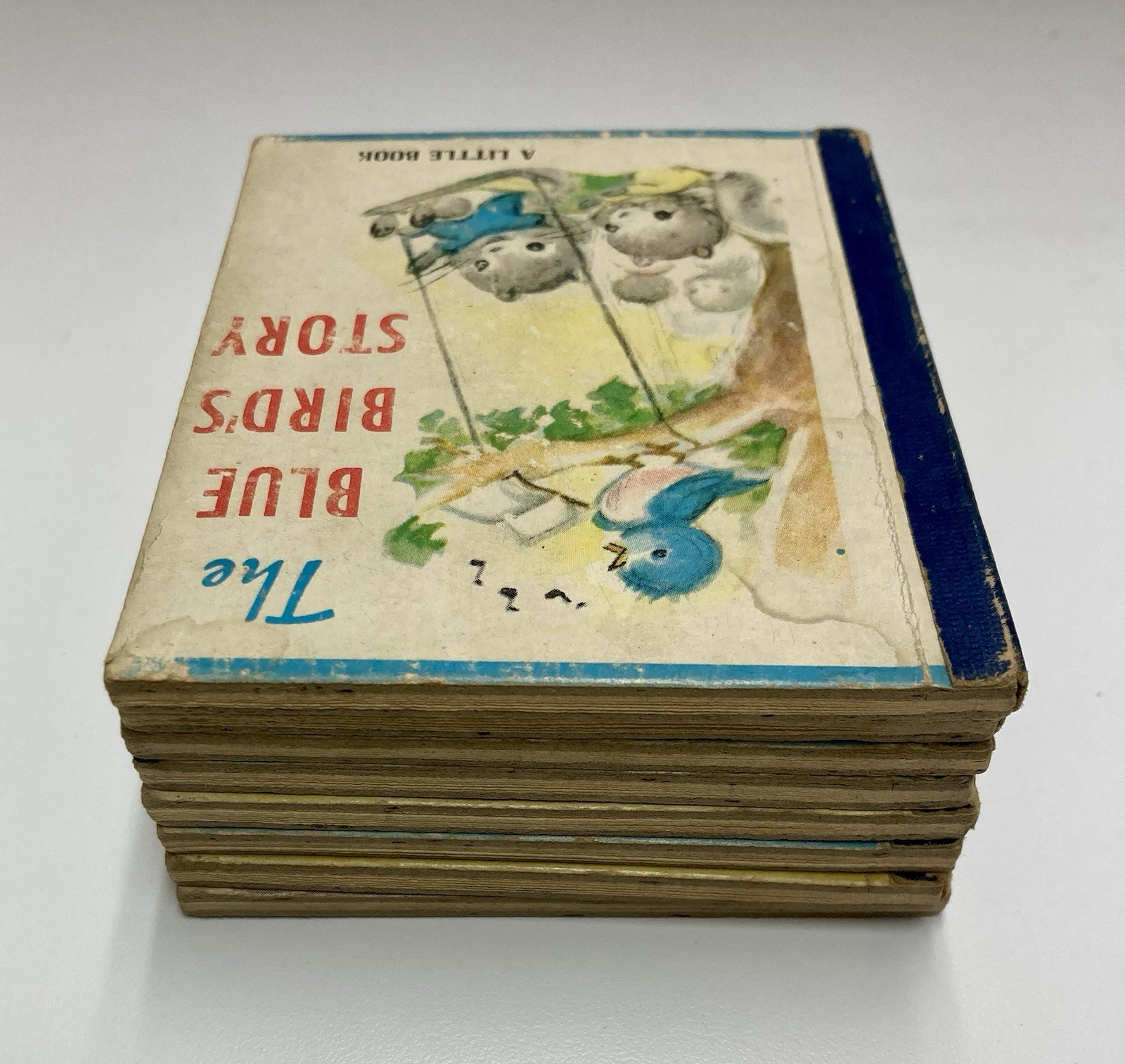 Vintage 1940s Miniature 4&Prime; Children&rsquo;s Book Lot A Little Book & Lollipop Book (8)