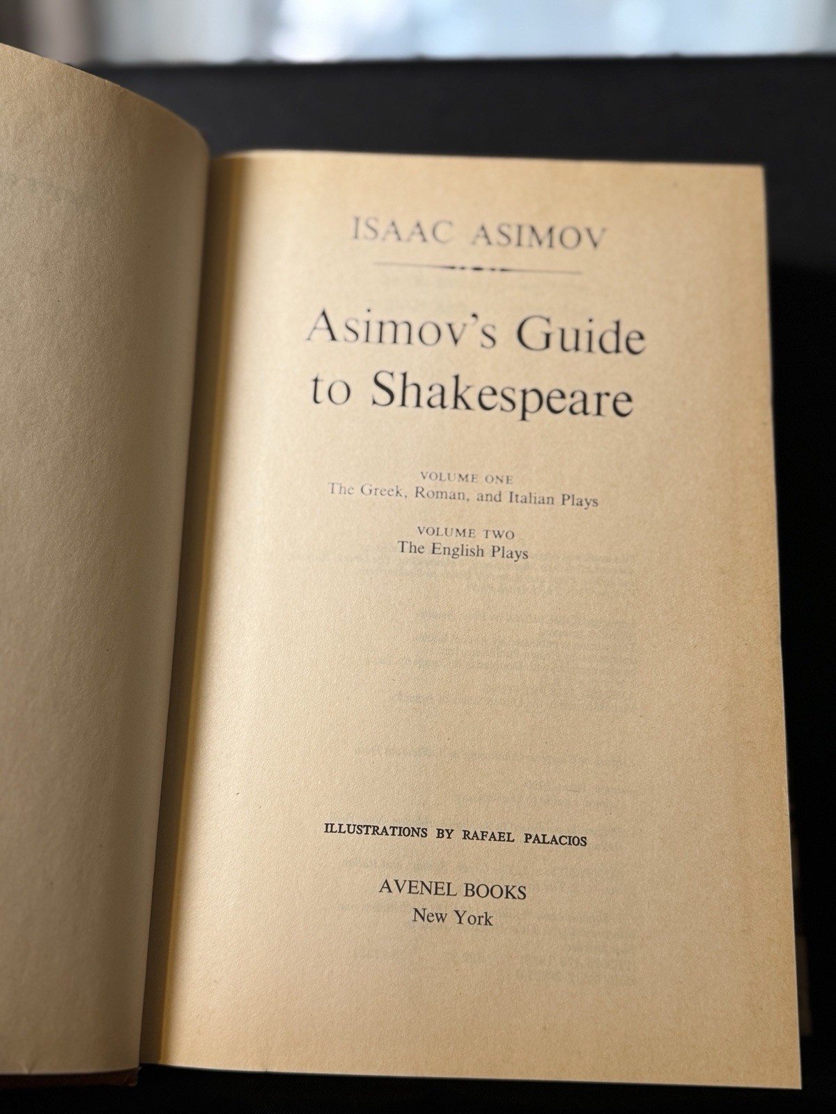 Asimov&rsquo;s Guide to Shakespeare | by Isaac Asimov | HC/DJ | Avenel | 1978 |