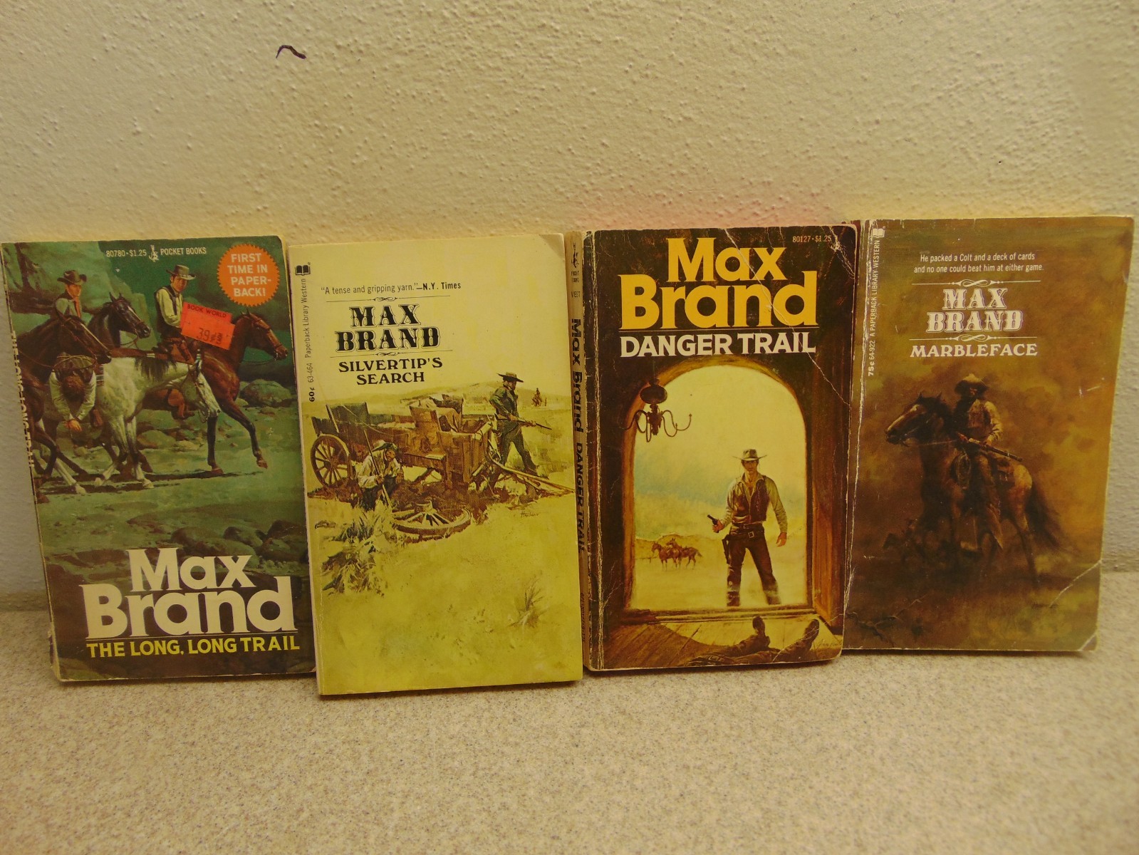 Vintage 1970&rsquo;s Max Brand Westerns Lot Of 11 Books