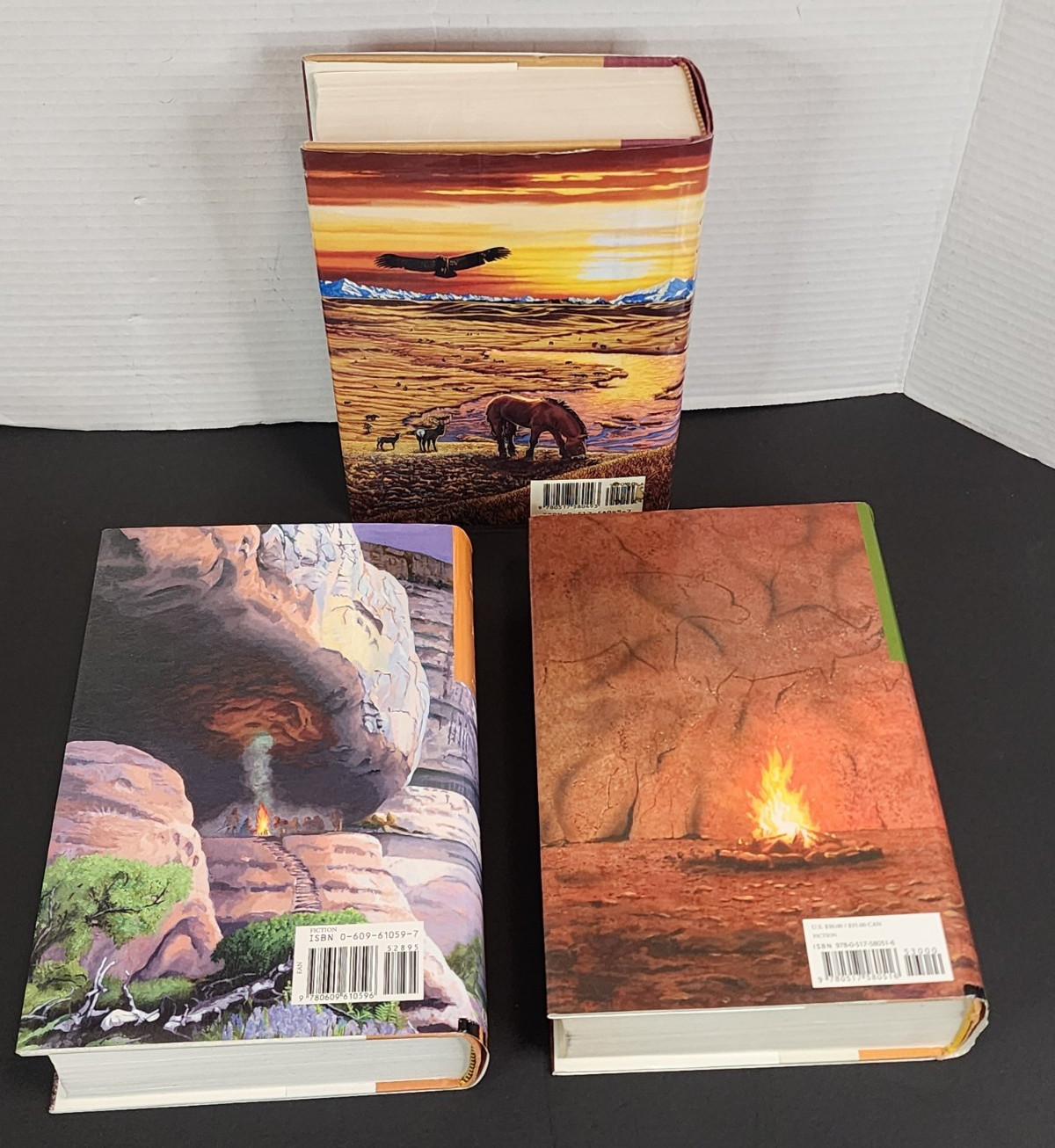 JEAN M. AUEL&rsquo;S EARTH&rsquo;S CHILDREN SERIES BOOKS 4, 5, & 6, ALL FIRST EDITIONS HC/DJ