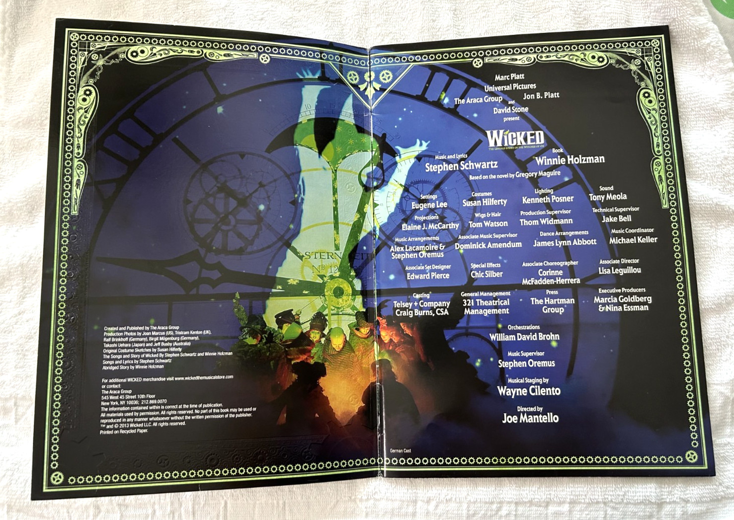 pb 9&Prime; X 13&Prime; WICKED Untold Story the Witches of Oz Araca Group
