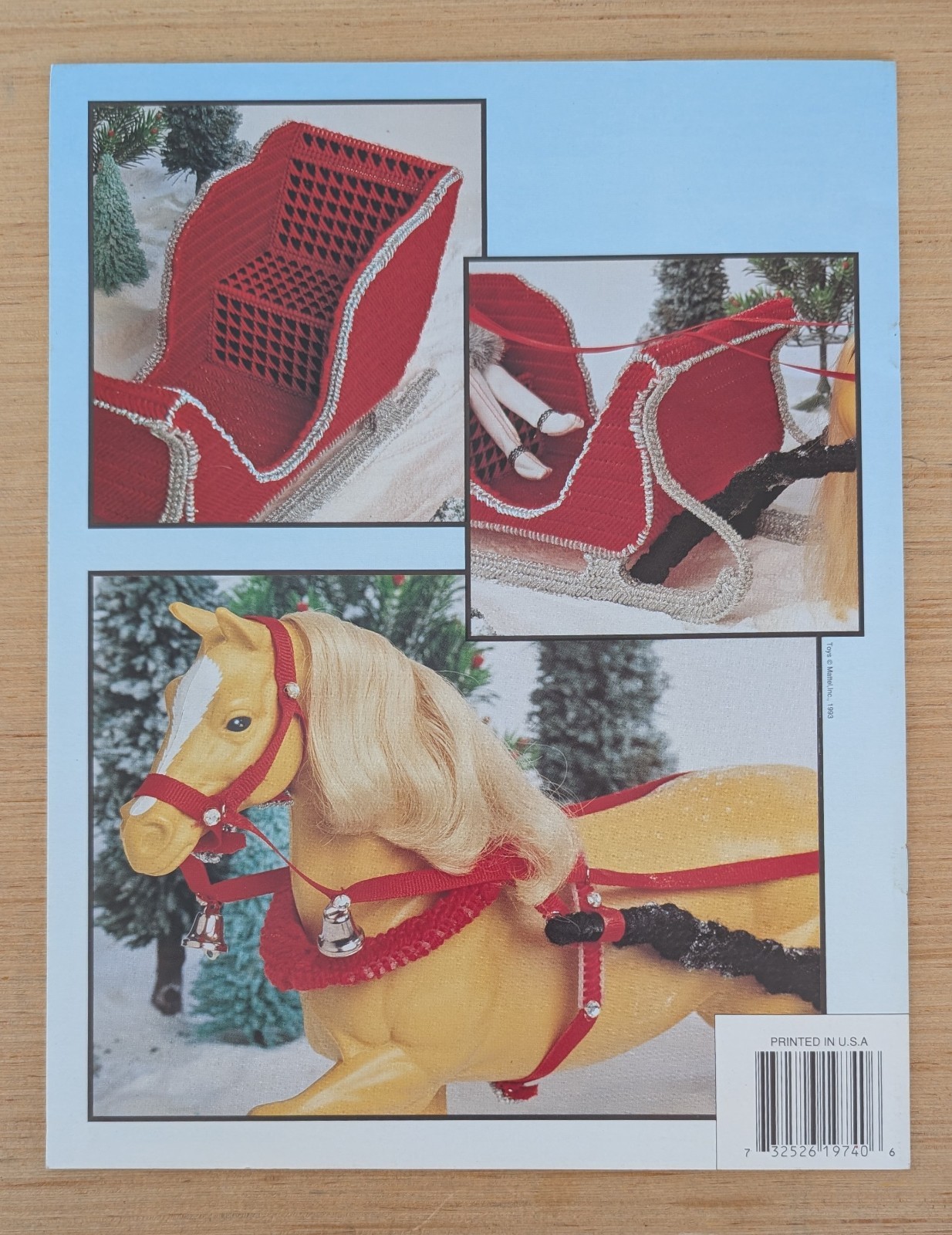 Plastic Canvas Fashion Doll Sleigh Ride by Annie&rsquo;s Attic Booklet 1993