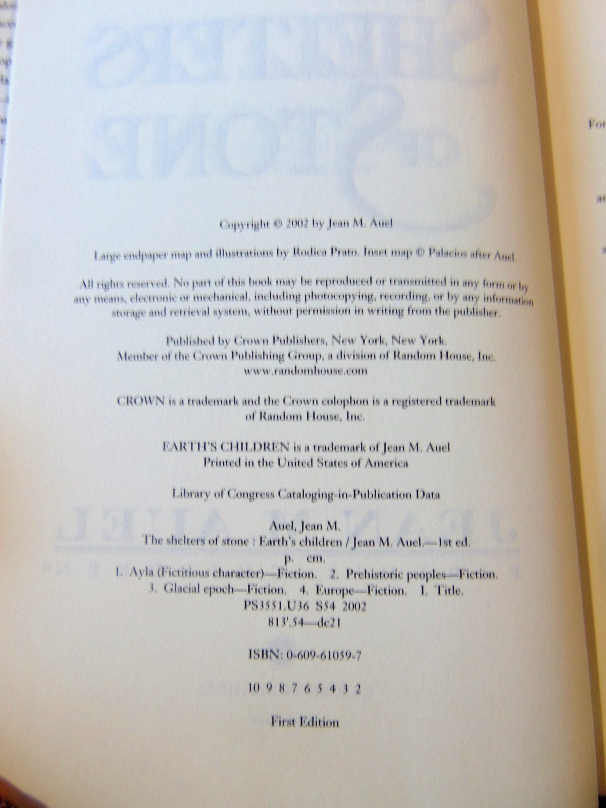 4 Jean M Auel Earth&rsquo;s Children Hardback Dust Jacket 3 First Editions
