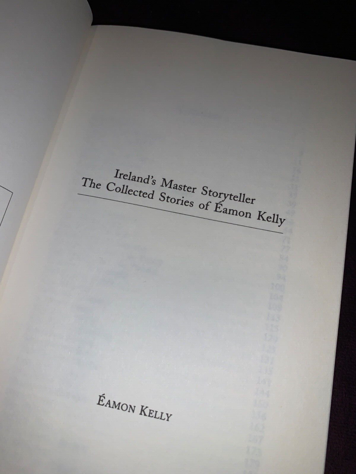 IRELAND&rsquo;S MASTER STORYTELLER Eamon Kelly, 1998 edition paperback book