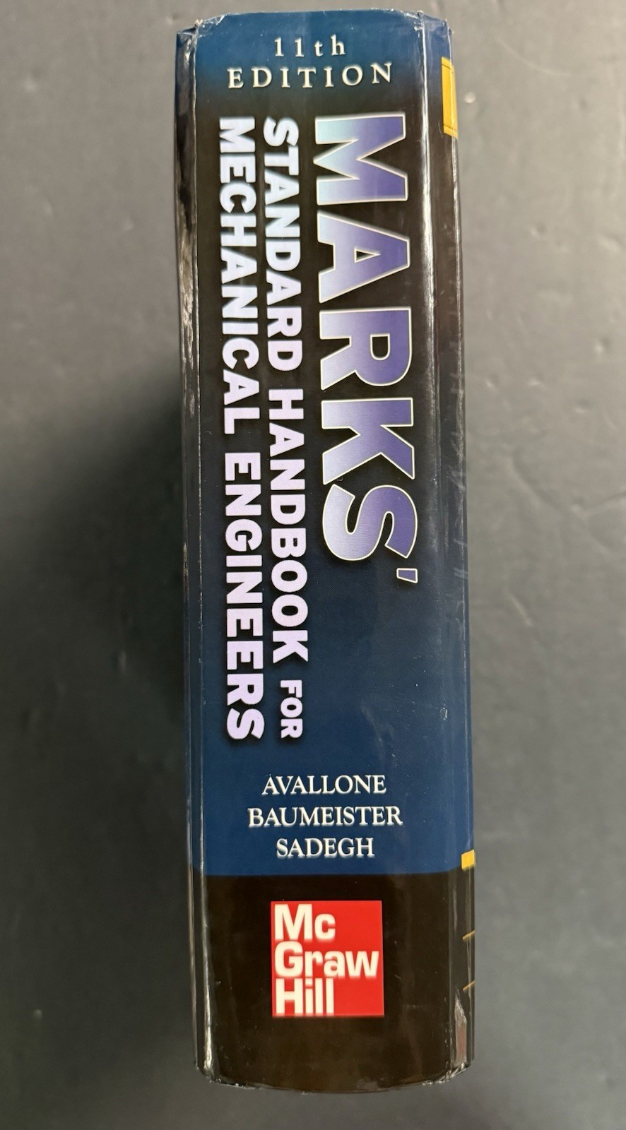 MARKS&rsquo; STANDARD HANDBOOK FOR MECHANICAL ENGINEERS 11th/Anniv Ed (2007, HC) VG